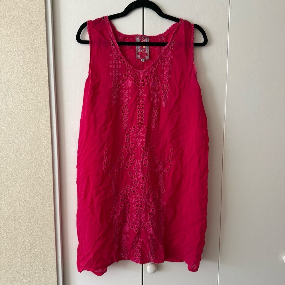 Johnny Was Fuchsia Sleeveless Tunic